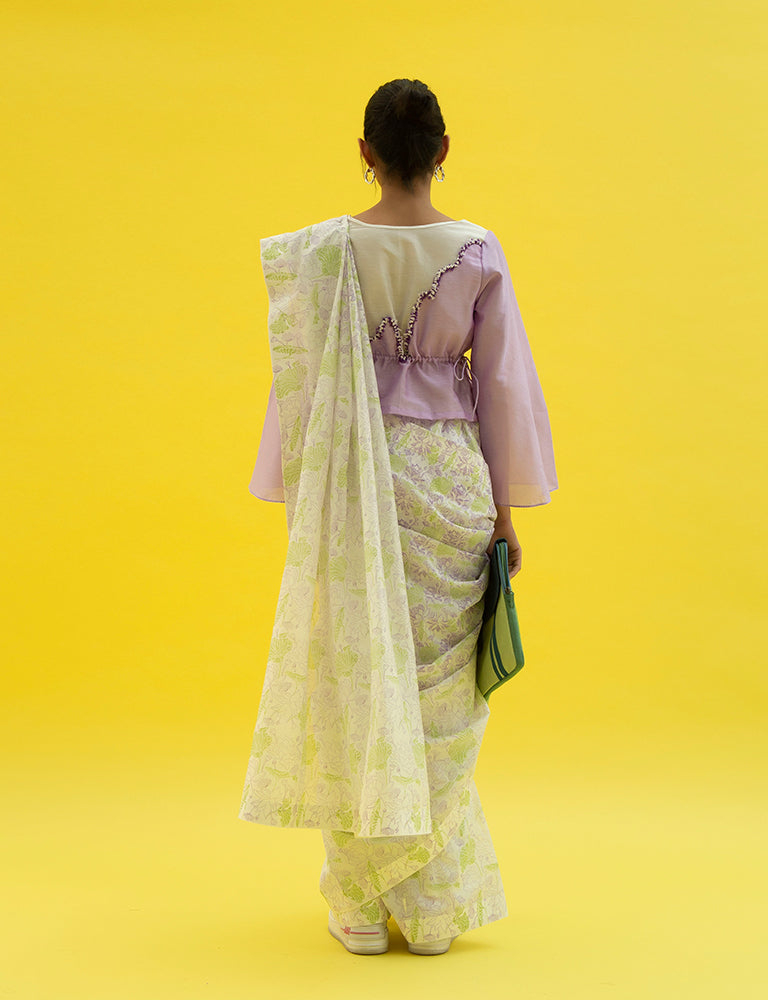 Woven summer saree